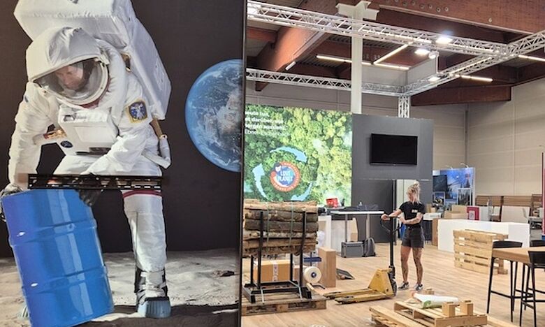 Unser Messestand nimmt Form an! 